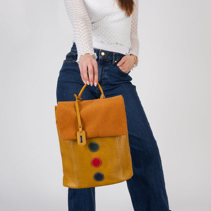 Rieker H1357-69 Ocker Mustard Backpack