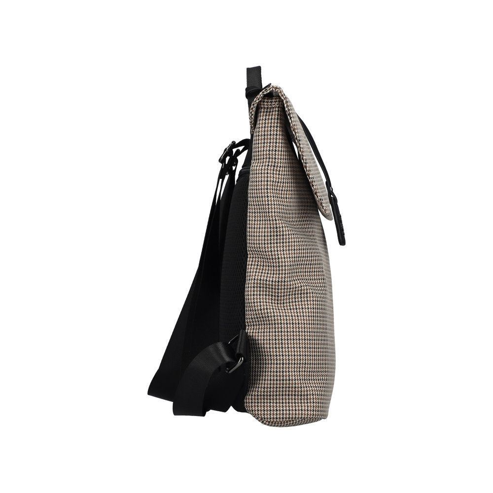 Rieker H1386-97 Beige & Black Print Backpack