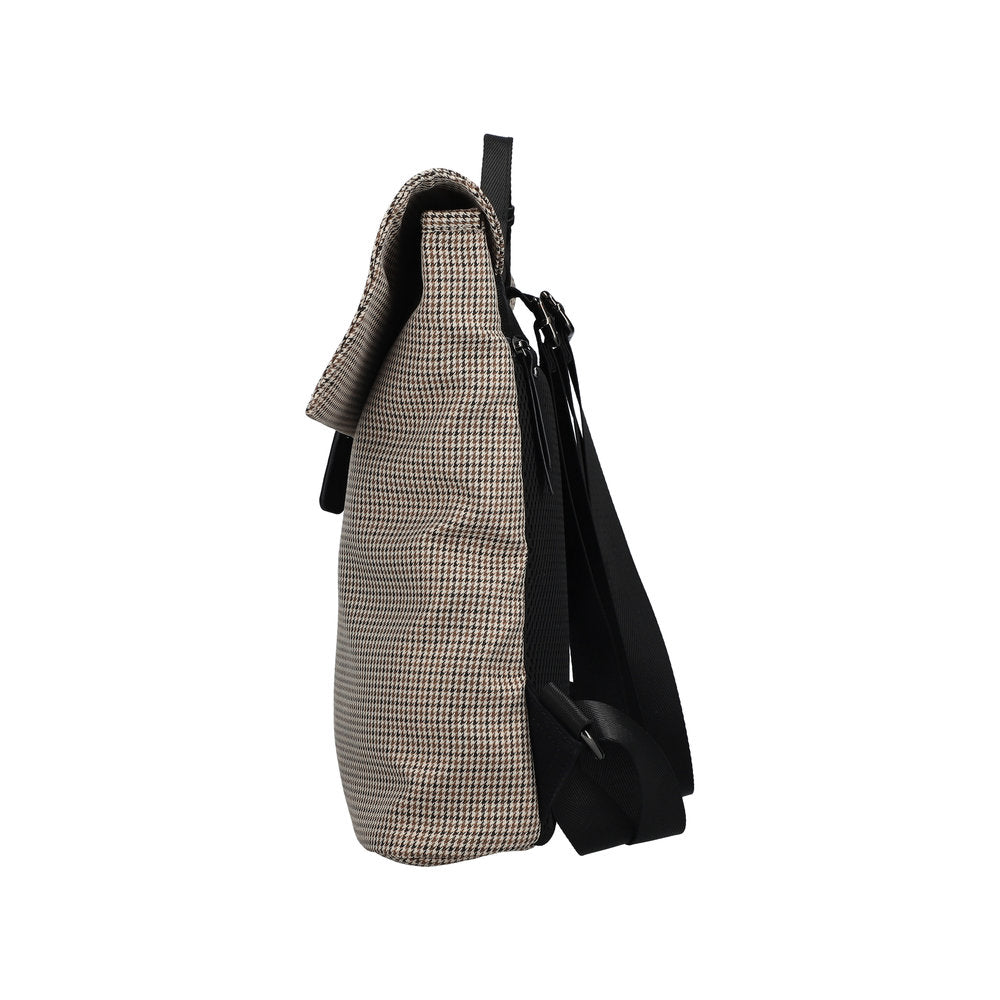 Rieker H1386-97 Beige & Black Print Backpack