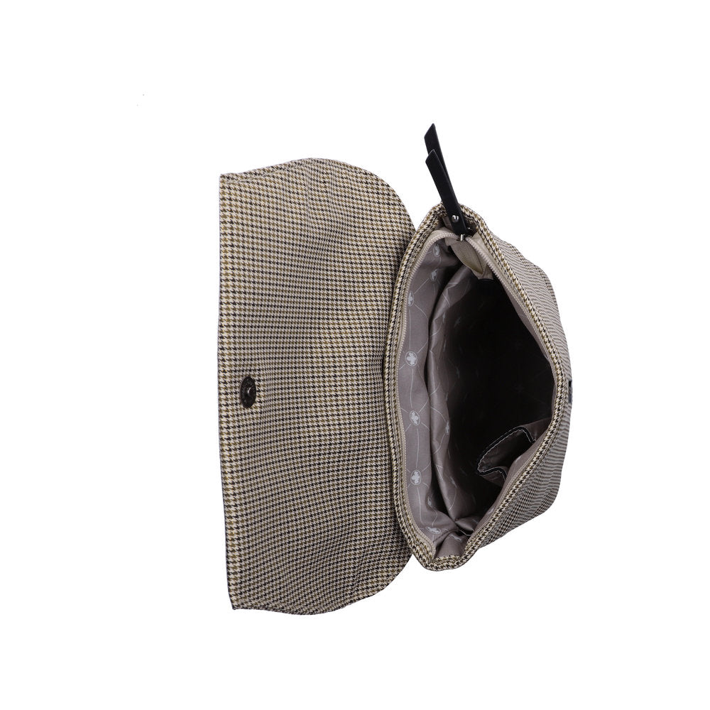 Rieker H1386-97 Beige & Black Print Backpack