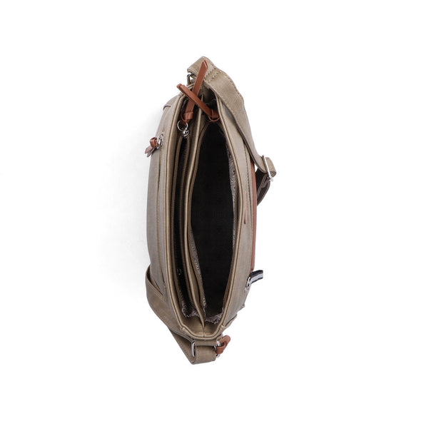 Rieker H1481-52 Khaki & Brown Combi Handbag