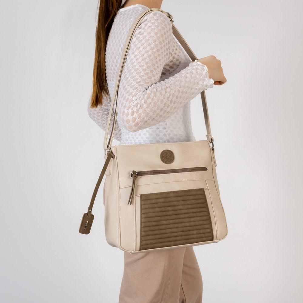 Rieker H1481-60 Ivory Combi Handbag
