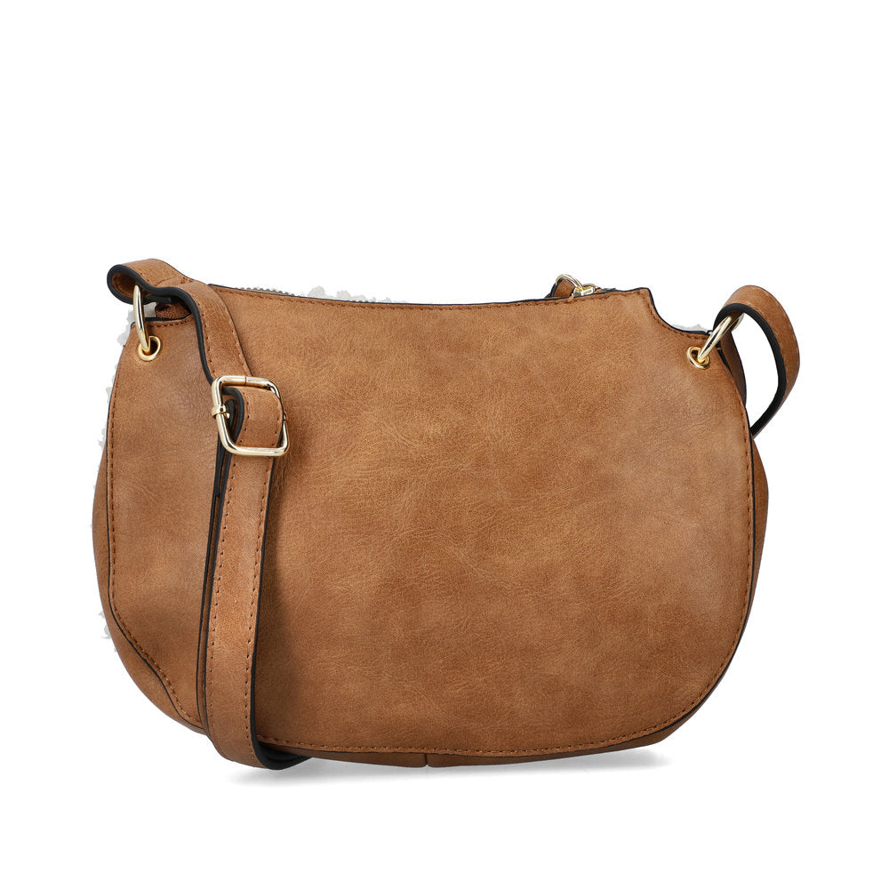 Rieker H1501-80 Ivory & Brown Combi Handbag