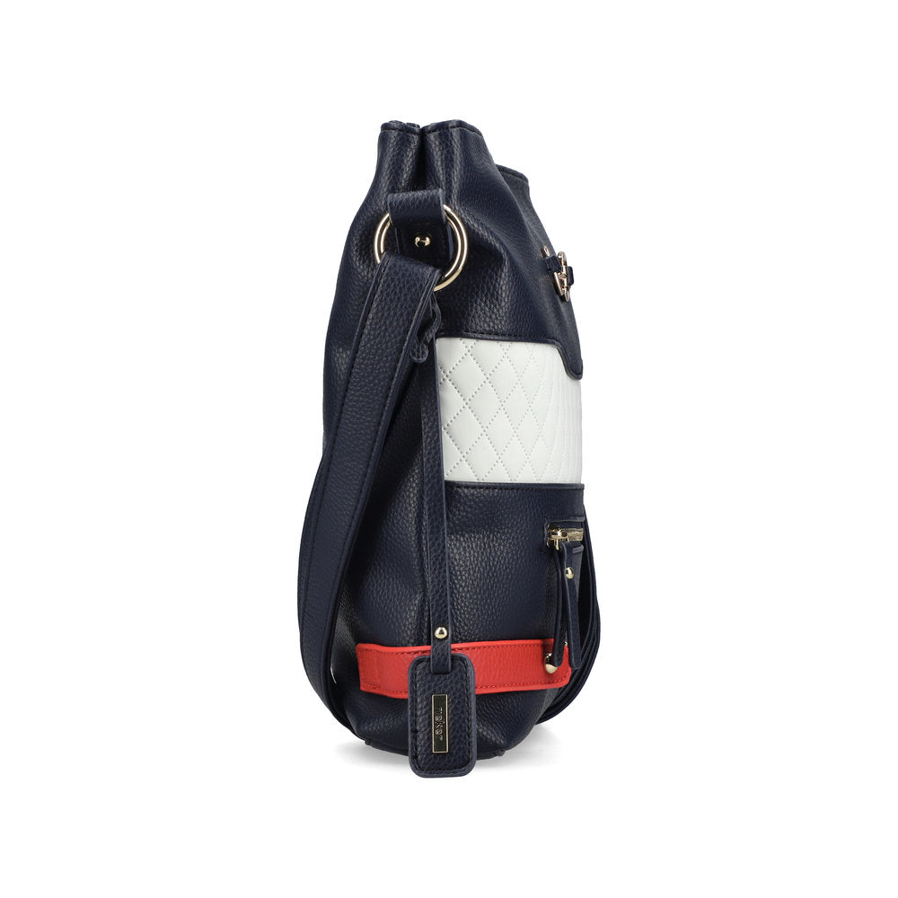 Rieker H1517-15 Navy, White & Red Handbag