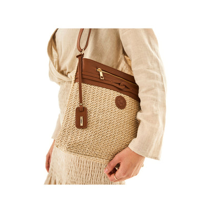Rieker H1519-64 Beige & Tan Handbag