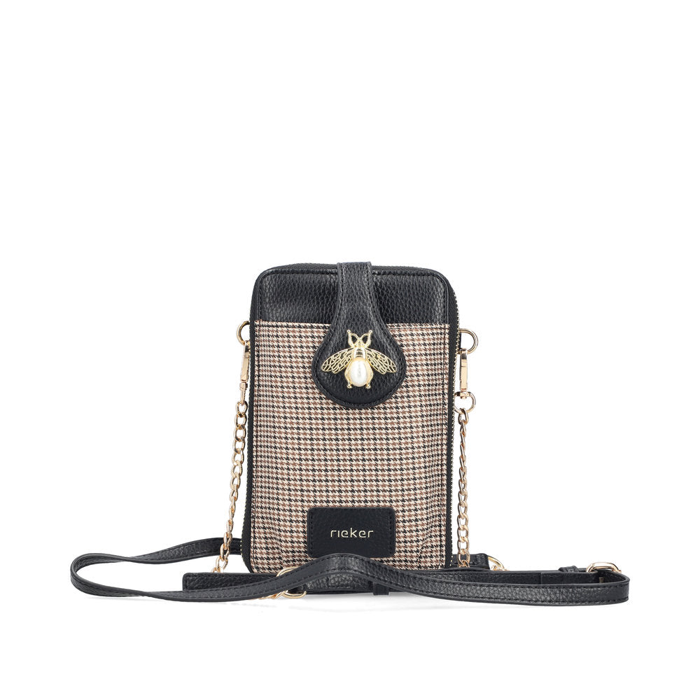 Rieker H1660-90 Beige & Black Phone Bag
