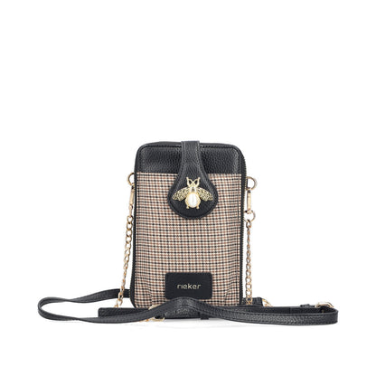 Rieker H1660-90 Beige & Black Phone Bag