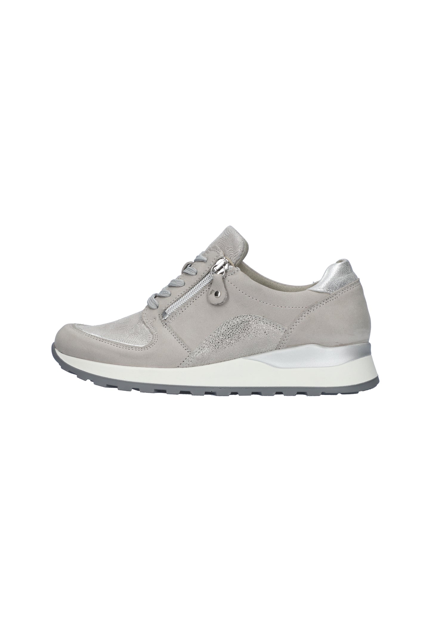 Waldlaufer H64007 409 544 Hiroko Soft H Fit Grey Sneaker with Zip