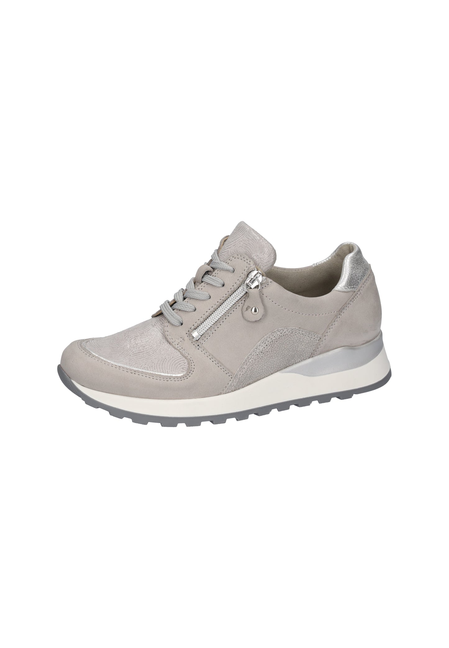 Waldlaufer H64007 409 544 Hiroko Soft H Fit Grey Sneaker with Zip