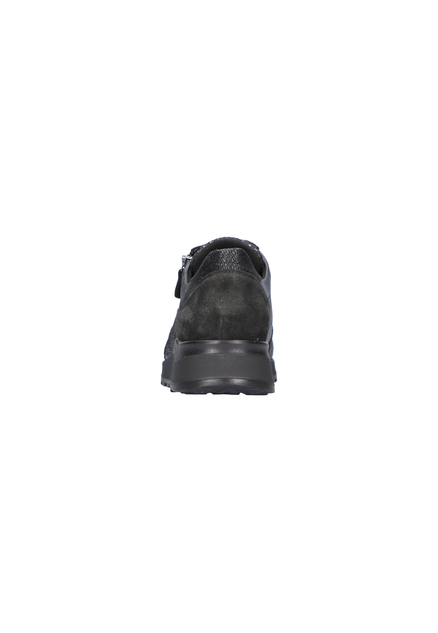 Waldlaufer H64007 601 001 Hiroko-Soft Black Lace & Zip Sneakers
