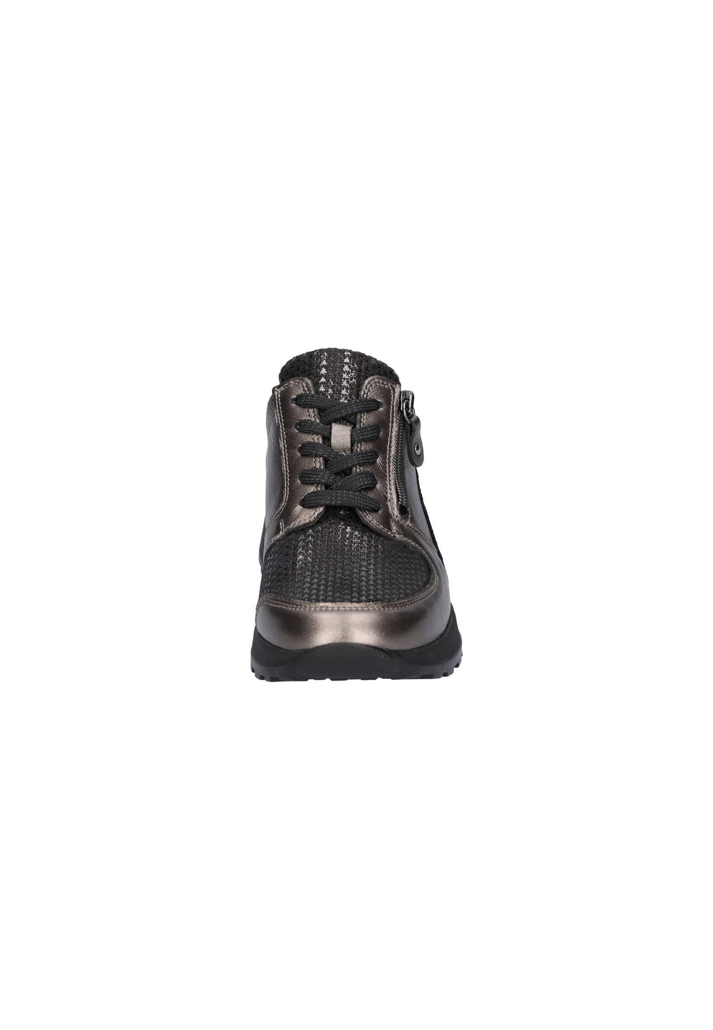 Waldlaufer H64007 602 535 Hiroko-Soft Anthracite Lace & Zip Sneakers