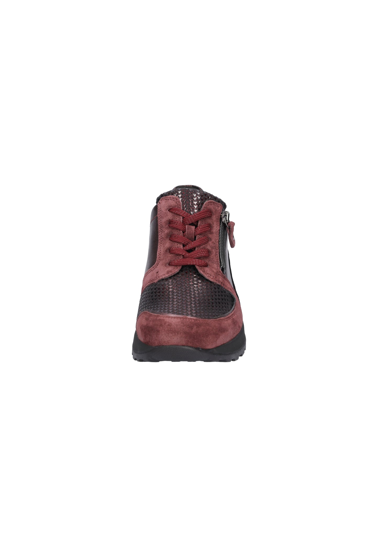 Waldlaufer H64007 604 020 Hiroko-Soft Bordo Burgundy Trainers with Zip