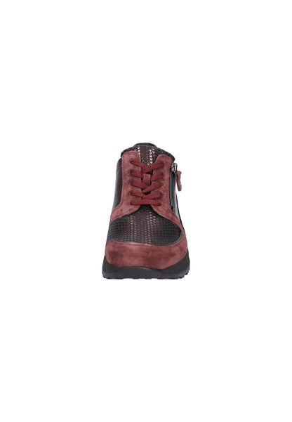 Waldlaufer H64007 604 020 Hiroko-Soft Bordo Burgundy Trainers with Zip