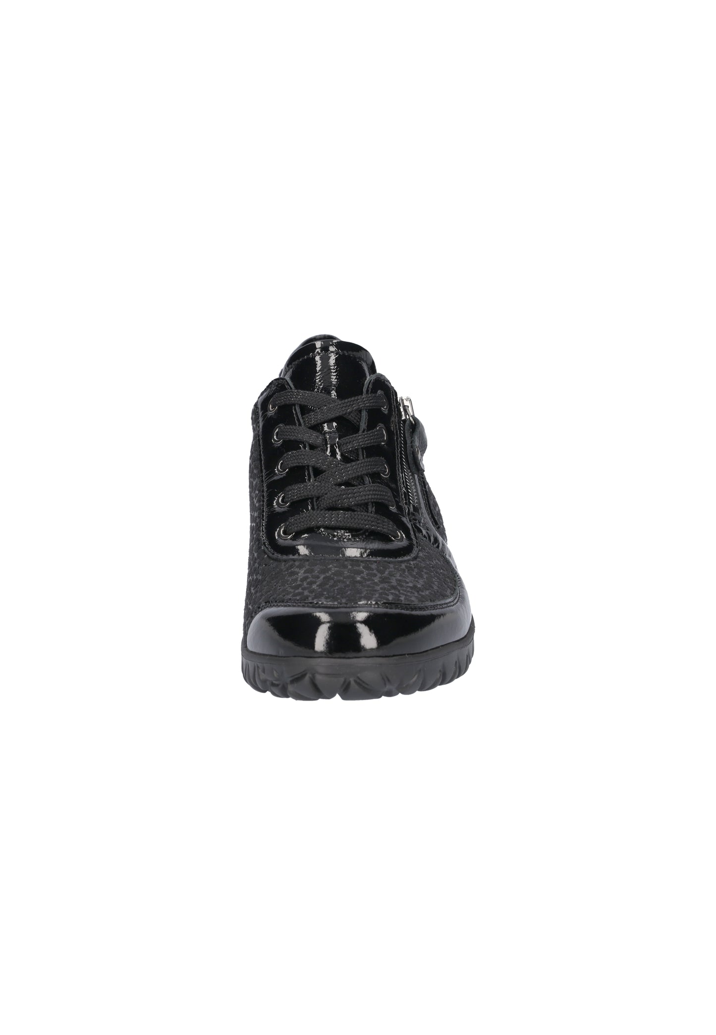 Waldlaufer H89001 221 001 Havy Soft Black Lace & Zip Sneakers