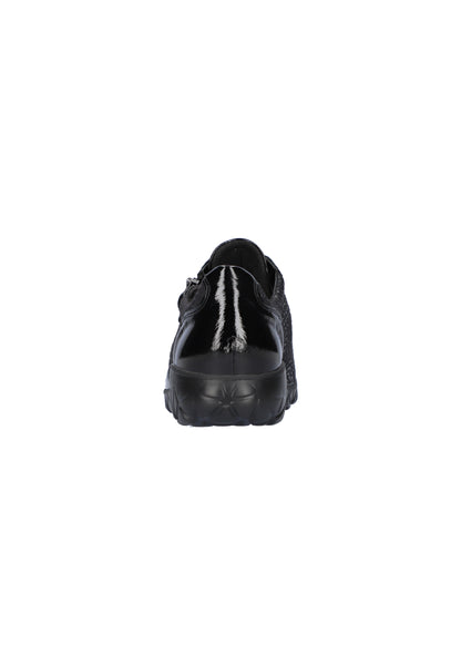 Waldlaufer H89001 221 001 Havy Soft Black Lace & Zip Sneakers