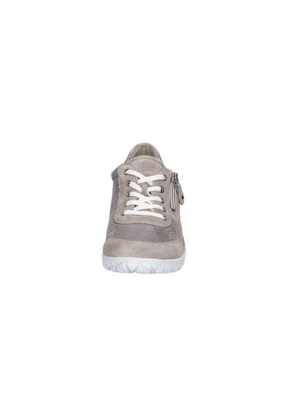 Waldlaufer H89001 233 201 Havy Soft H Fit Taupe Grey Combi Trainers with Zip