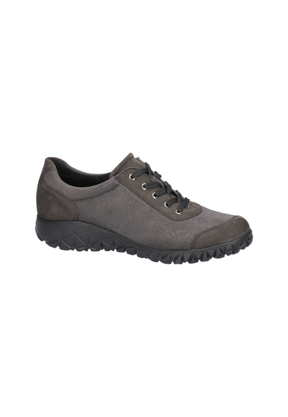 Waldlaufer H89001 242 052 Havy Soft Carbon Grey Trainers with Zip
