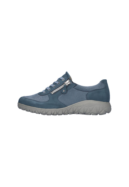Waldlaufer H89001 242 263 Havy Soft H Fit Denim Blue Trainers with Zip