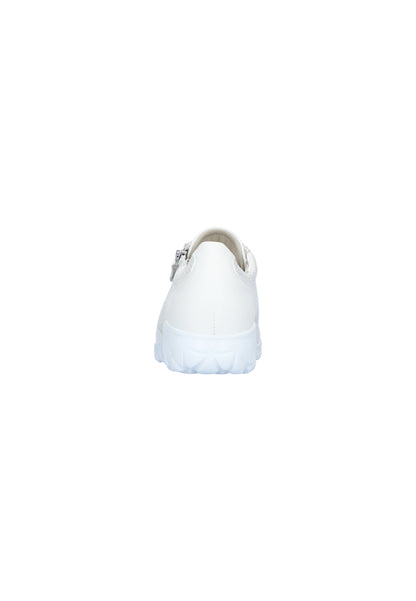 Waldlaufer H89001 244 663 Havy Soft H Fit White & Silver Trainers with Zip