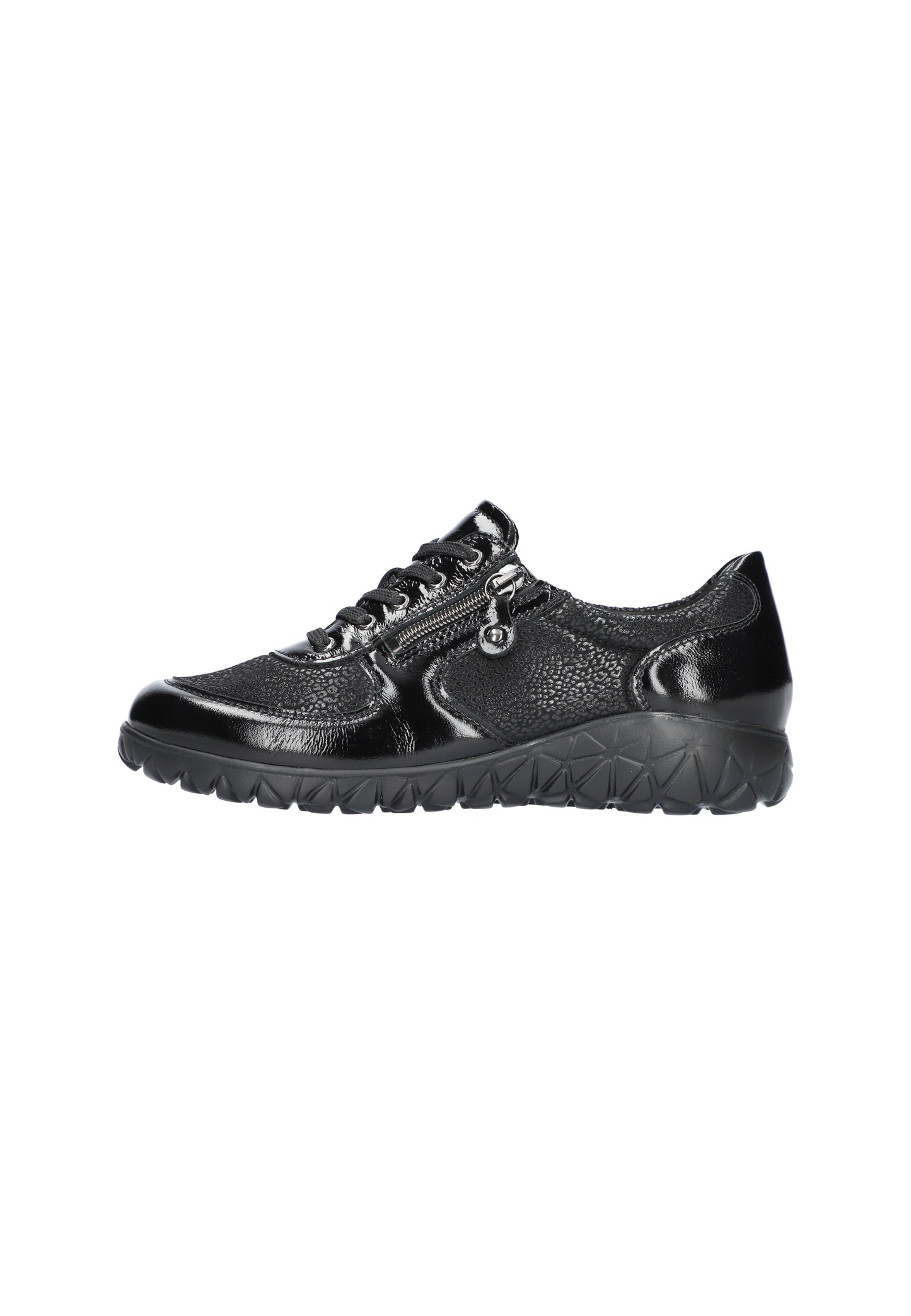 Waldlaufer H89001 254 001 Havy Soft Black Trainers with Zip