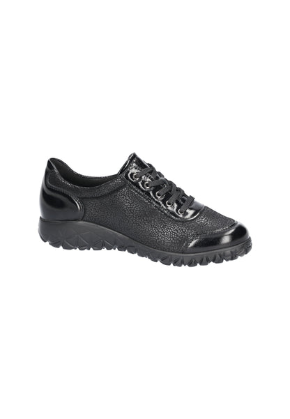Waldlaufer H89001 254 001 Havy Soft Black Trainers with Zip