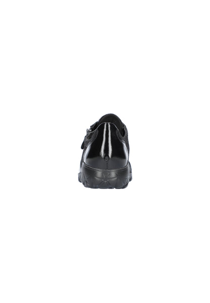 Waldlaufer H89001 254 001 Havy Soft Black Trainers with Zip