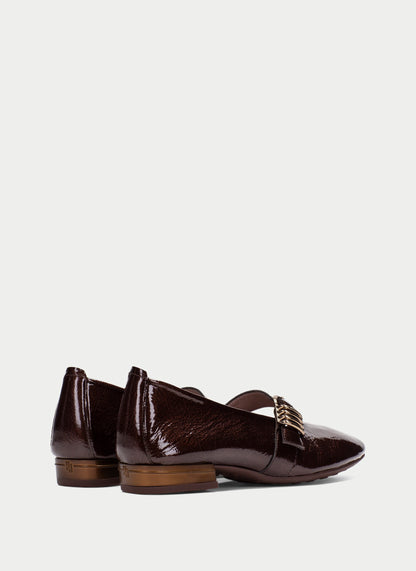 Hispanitas HI265098 Espresso Brown Patent Mary Jane Shoes