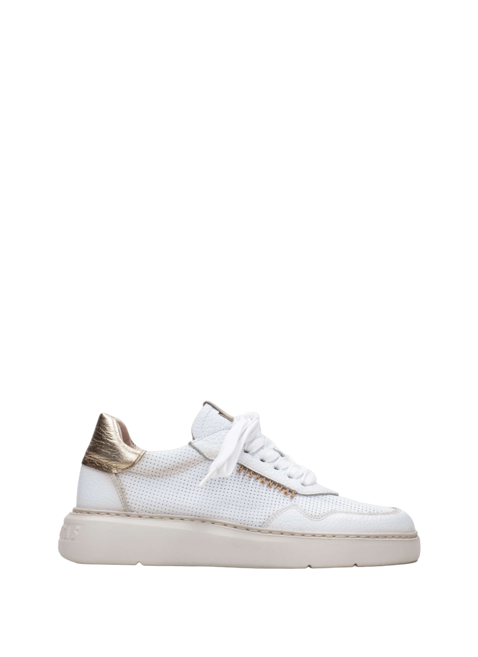 Hispanitas HV243422 White & Gold Lace Trainers