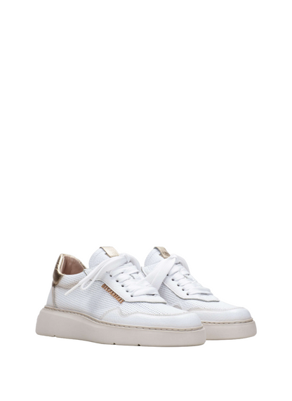 Hispanitas HV243422 White & Gold Lace Trainers