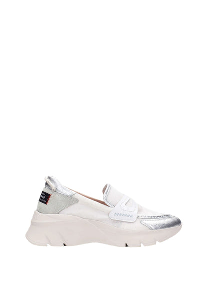 Hispanitas HV254001 Cream, Silver & White Slip On Shoes