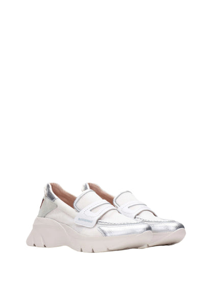 Hispanitas HV254001 Cream, Silver & White Slip On Shoes
