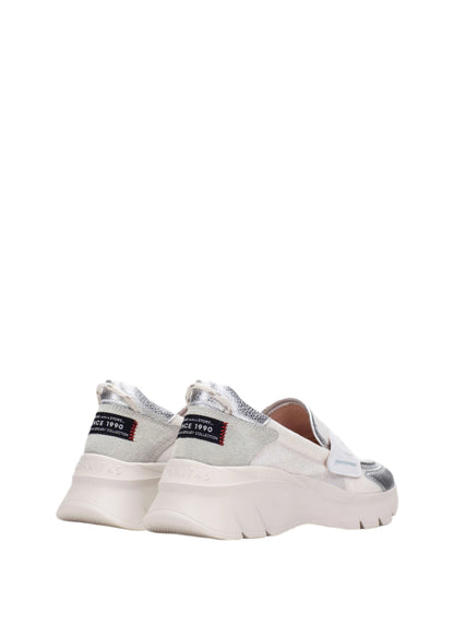 Hispanitas HV254001 Cream, Silver & White Slip On Shoes