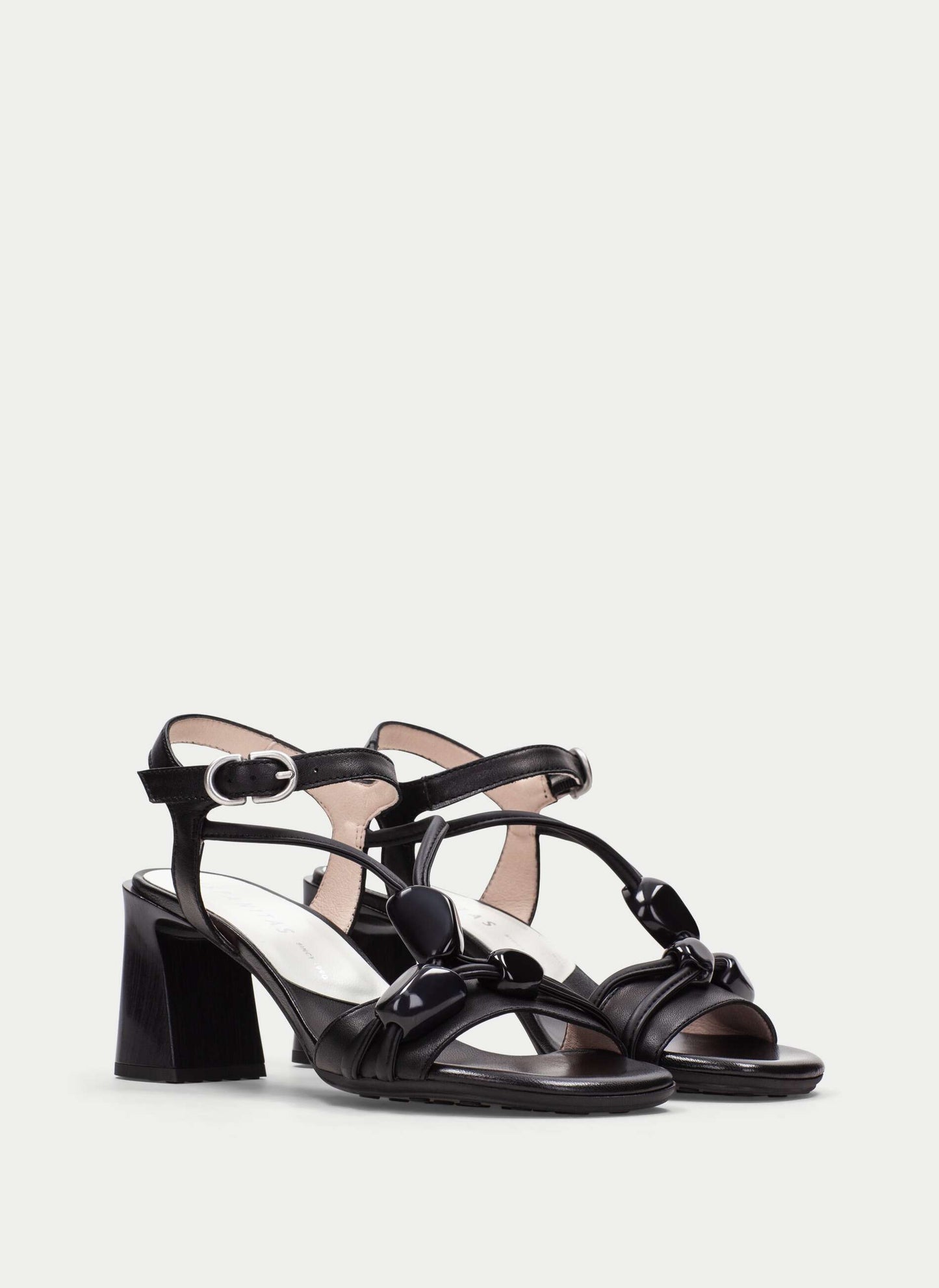 Hispanitas HV264635 Black Block Heel Sandals