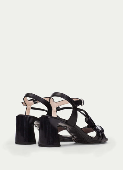 Hispanitas HV264635 Black Block Heel Sandals