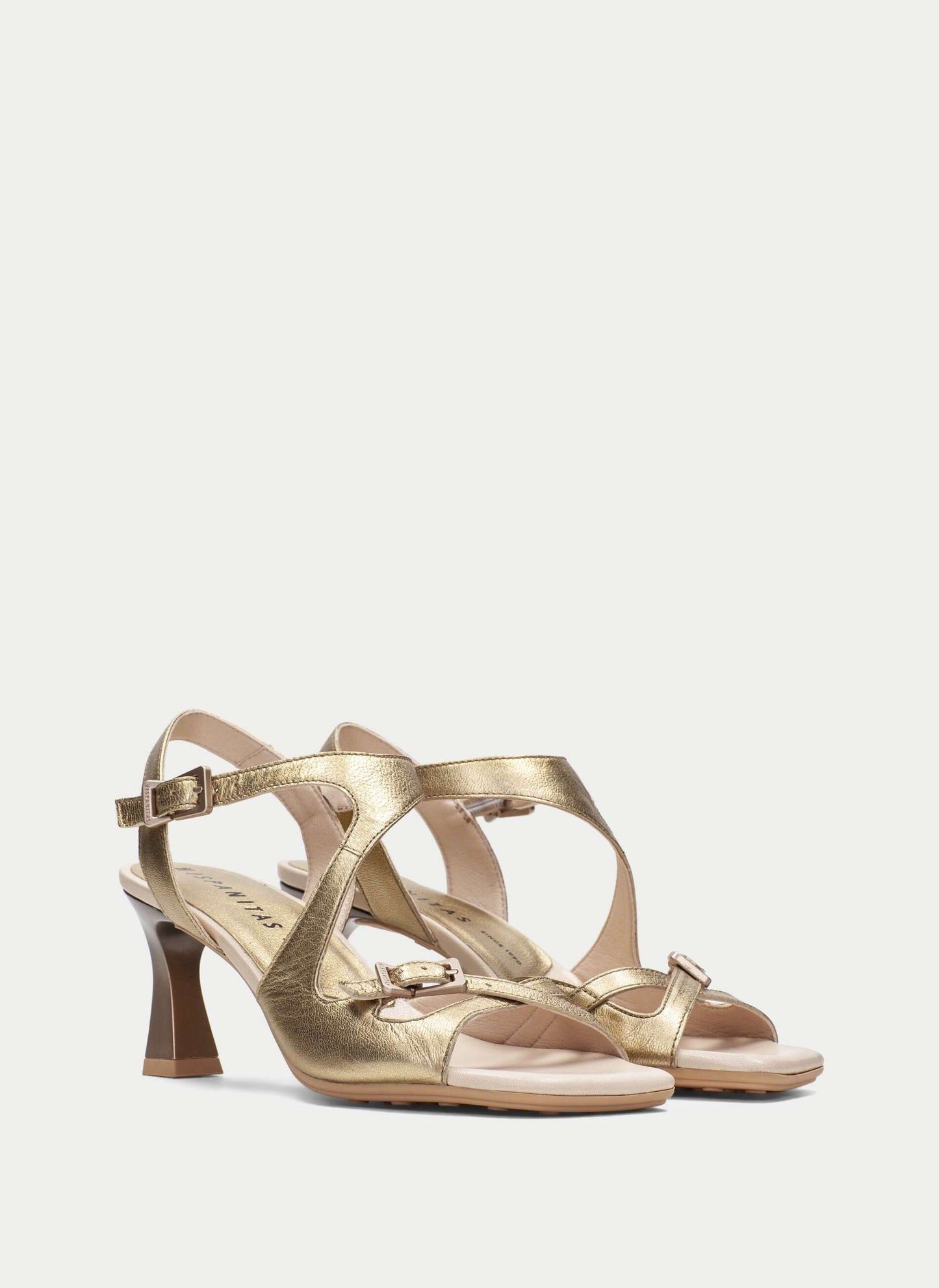 Hispanitas HV264814 Platino Gold Heeled Sandals