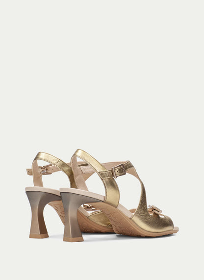 Hispanitas HV264814 Platino Gold Heeled Sandals