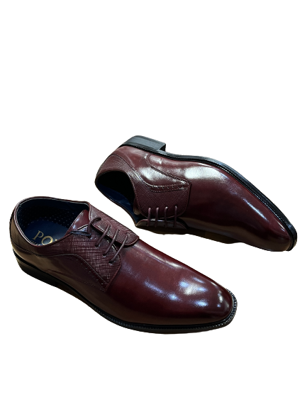 Pope Halcombe Blood Moon Wine Pinhole Lace Formal Shoes