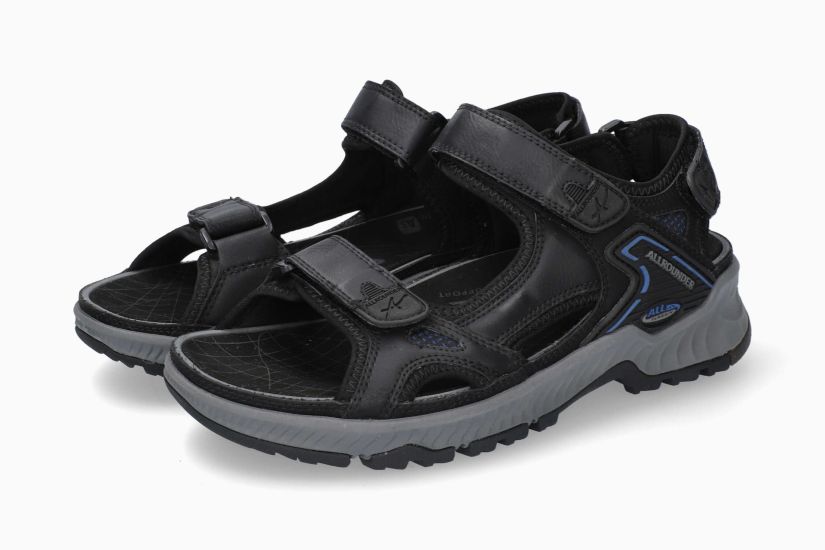 Allrounder Honduras P2006317 Black Nubuck Allrounder Velcro Sandals
