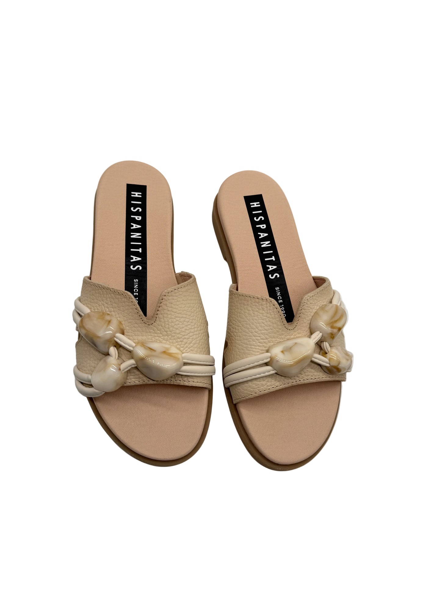 Hispanitas HV264683 Beige With Stones Slip On Sandals
