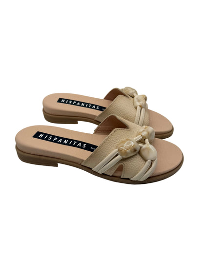 Hispanitas HV264683 Beige With Stones Slip On Sandals
