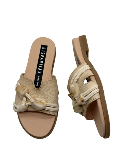 Hispanitas HV264683 Beige With Stones Slip On Sandals