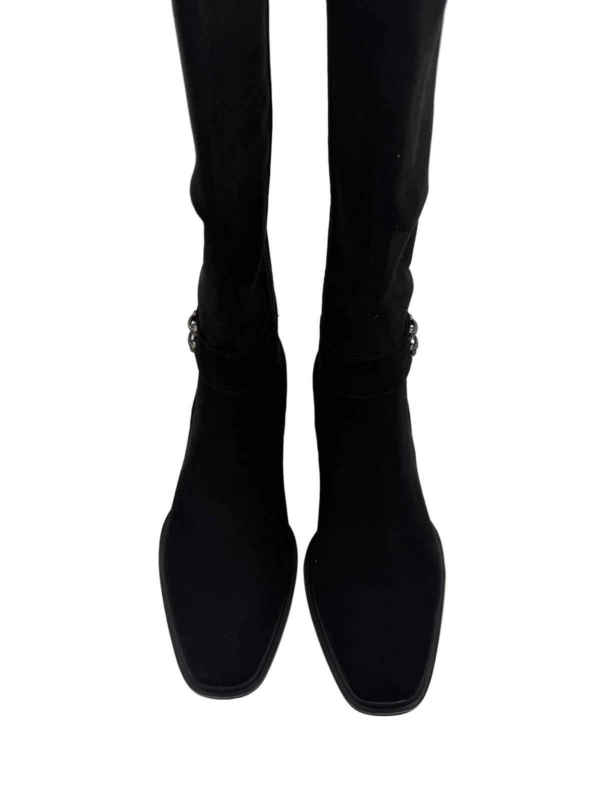 Loretta Vitale C38165 Black Suede Knee Boots