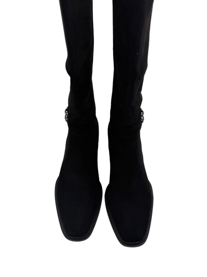 Loretta Vitale C38165 Black Suede Knee Boots