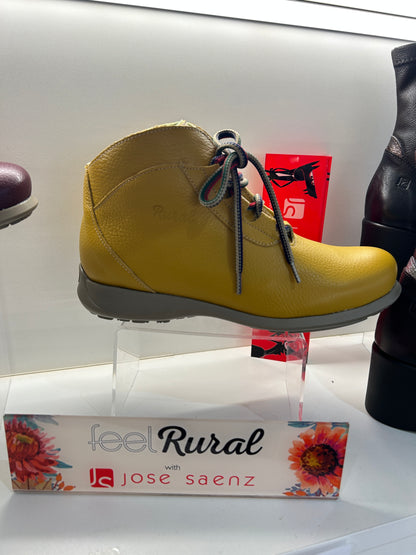 Jose Saenz 2082 Rural Bogota Mostaza Rural Gold Yellow Ankle Boots