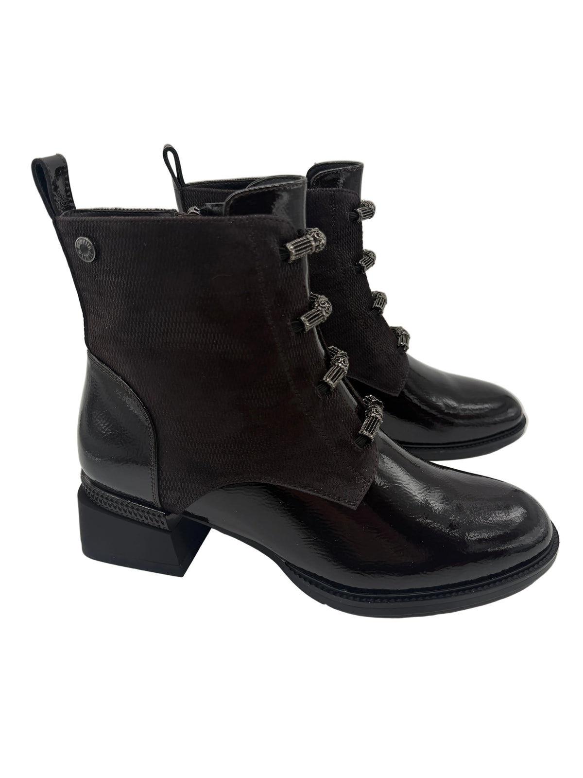 Loretta Vitale C38132 Chocolate Patent Boots