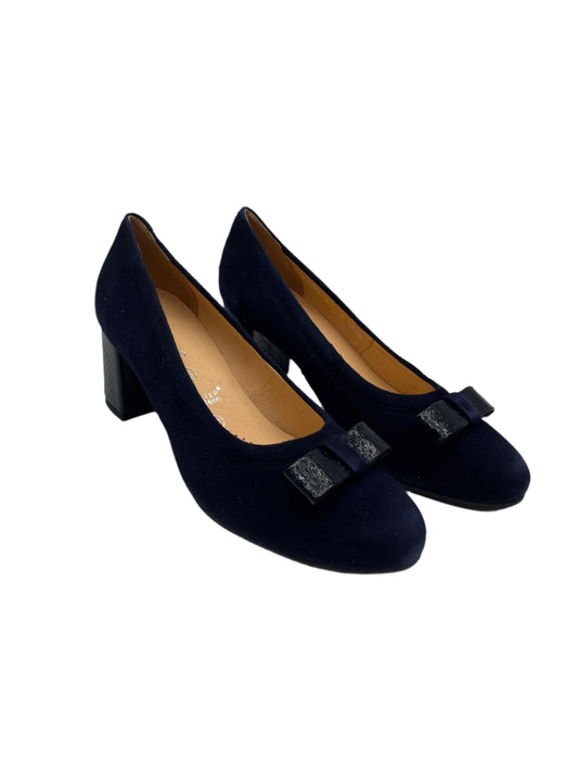 Bioeco by Arka 5856 1217+2293+2763 Navy Suede Block Heels