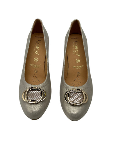 Bioeco by Arka 6736 1097+1733+1315 H Fit Gold Shimmer Block Heels