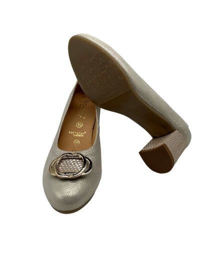 Bioeco by Arka 6736 1097+1733+1315 H Fit Gold Shimmer Block Heels