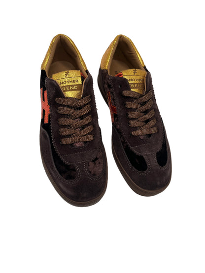 Another Trend A0328103 Ante+Terciopelo Brown, Orange & Gold Trainers
