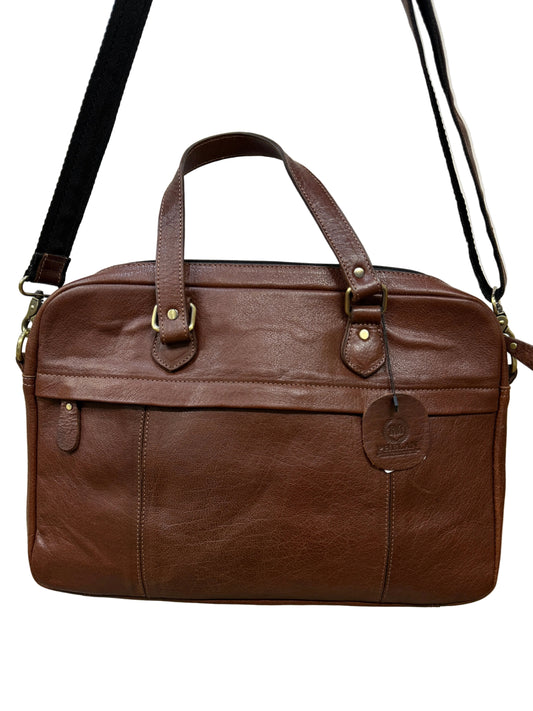TWM TWM720 Dark Brown Leather Portfolio Bag